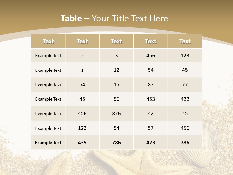 Seashell Isolated Holidays PowerPoint Template