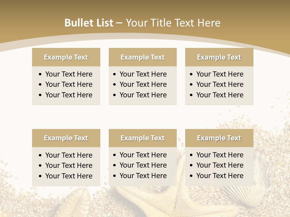 Seashell Isolated Holidays PowerPoint Template