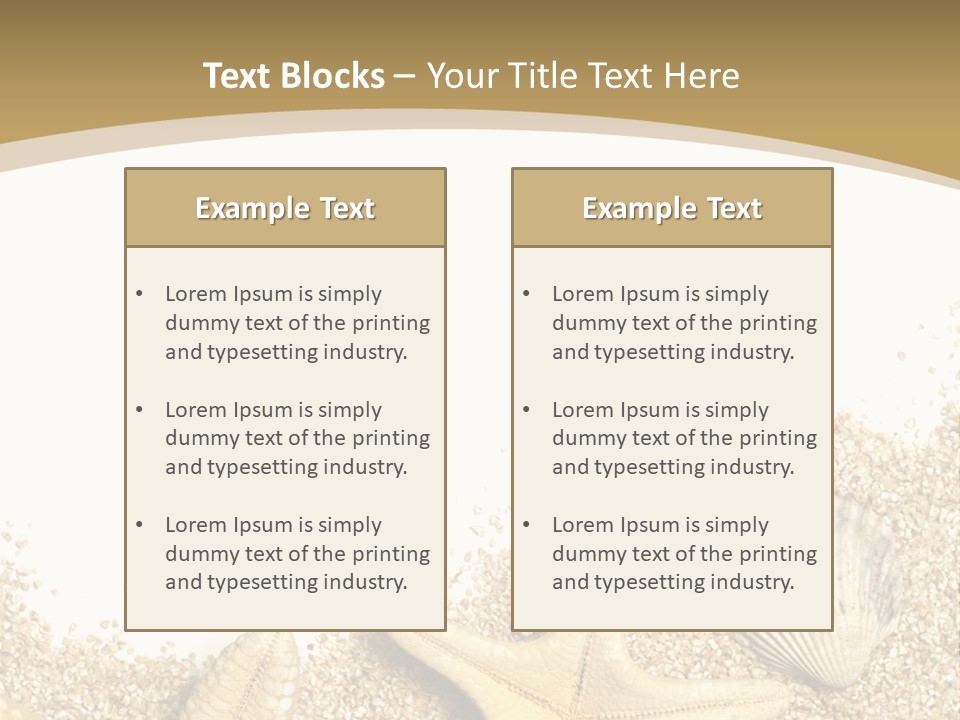 Seashell Isolated Holidays PowerPoint Template
