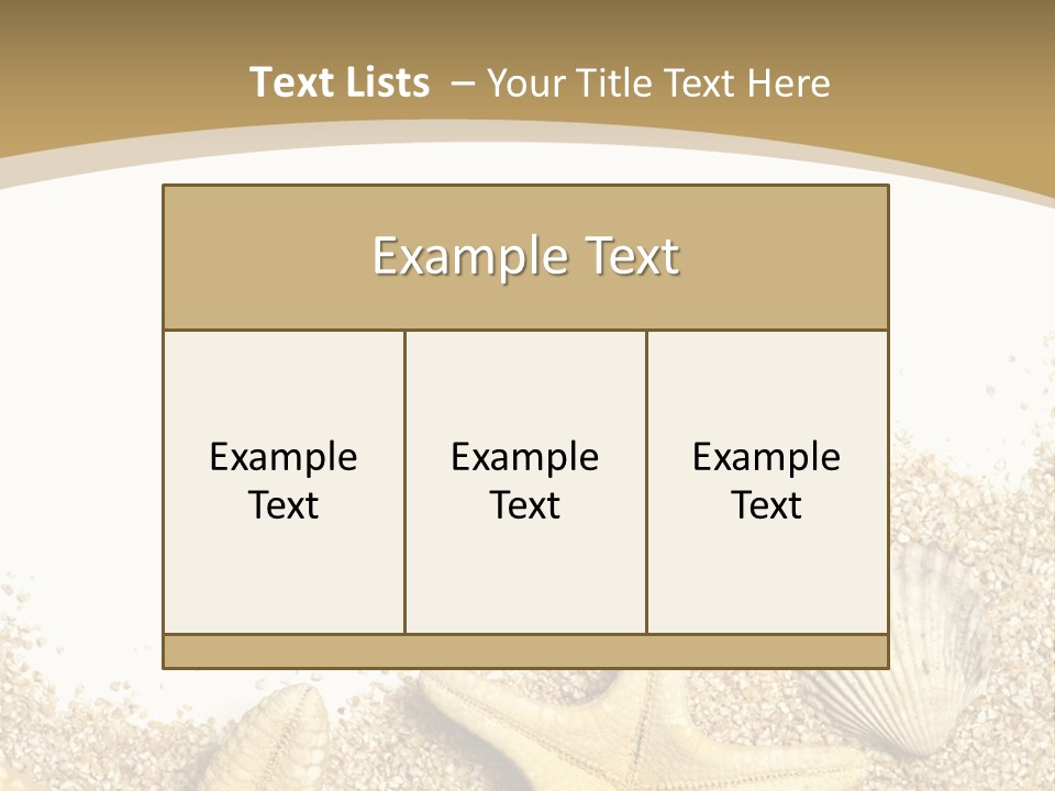 Seashell Isolated Holidays PowerPoint Template