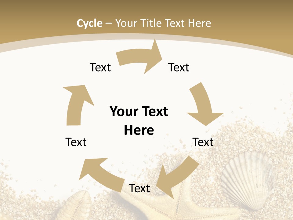 Seashell Isolated Holidays PowerPoint Template