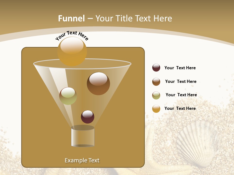 Seashell Isolated Holidays PowerPoint Template