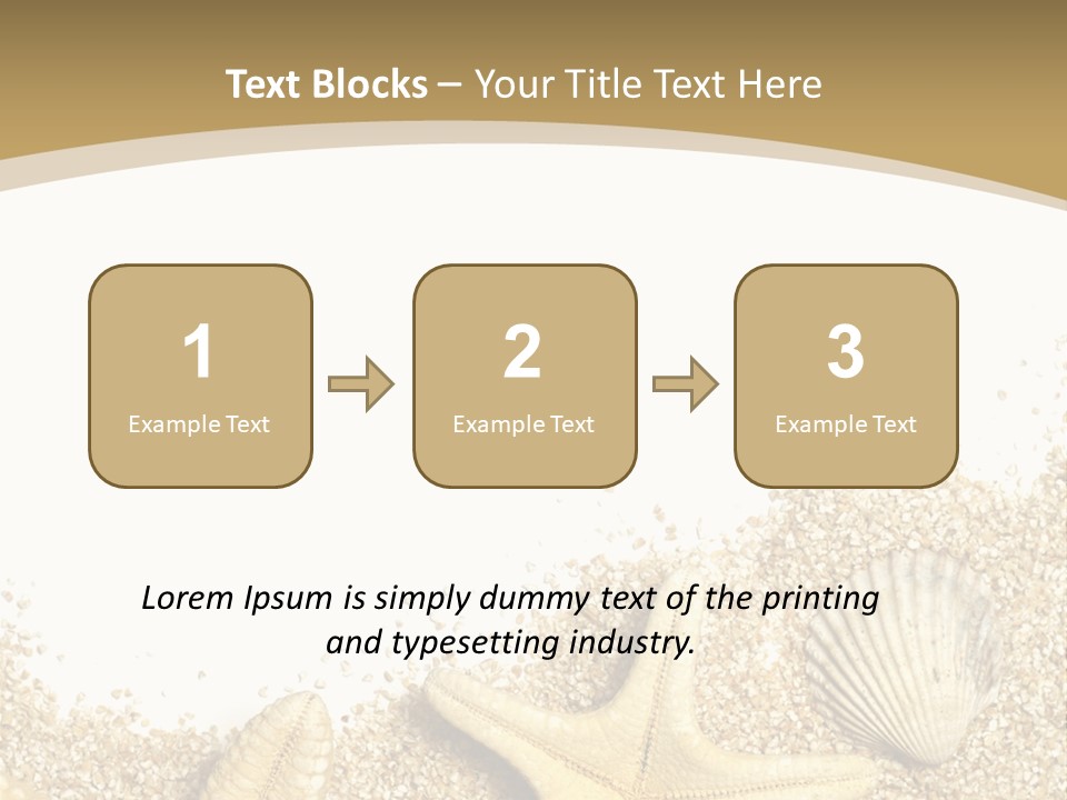 Seashell Isolated Holidays PowerPoint Template