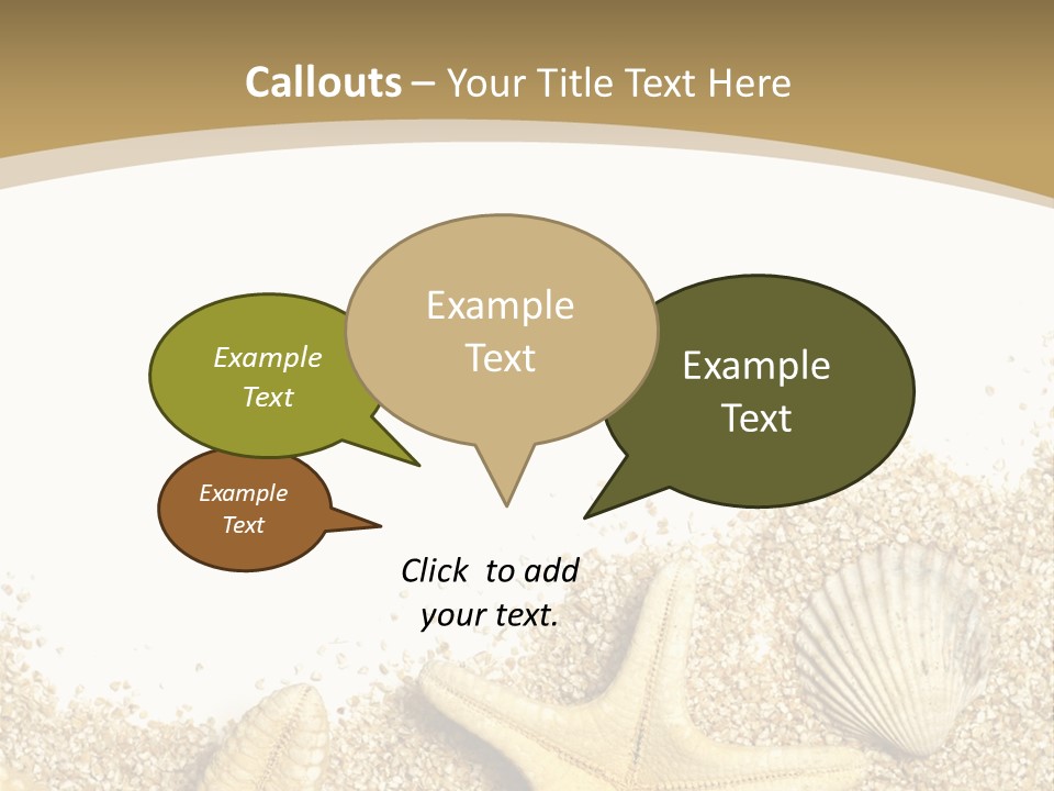 Seashell Isolated Holidays PowerPoint Template