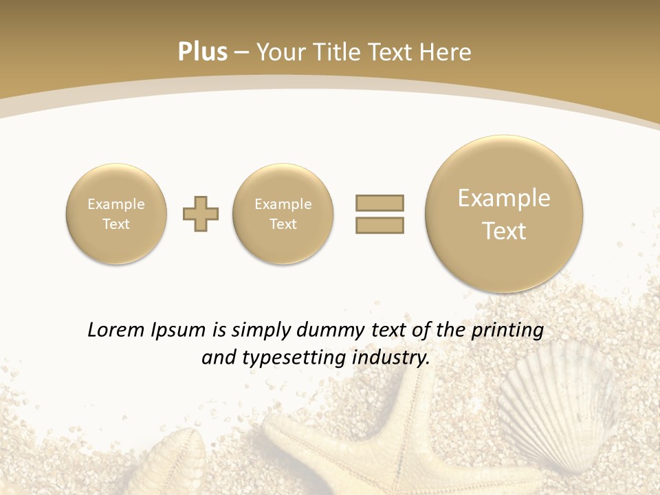 Seashell Isolated Holidays PowerPoint Template