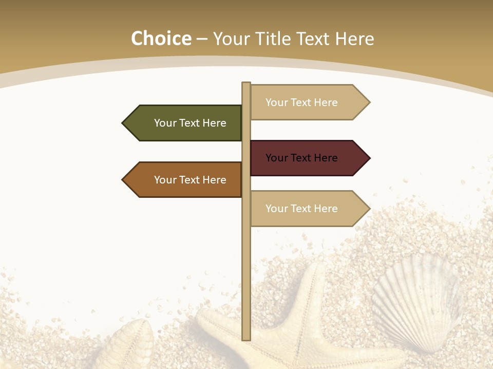 Seashell Isolated Holidays PowerPoint Template