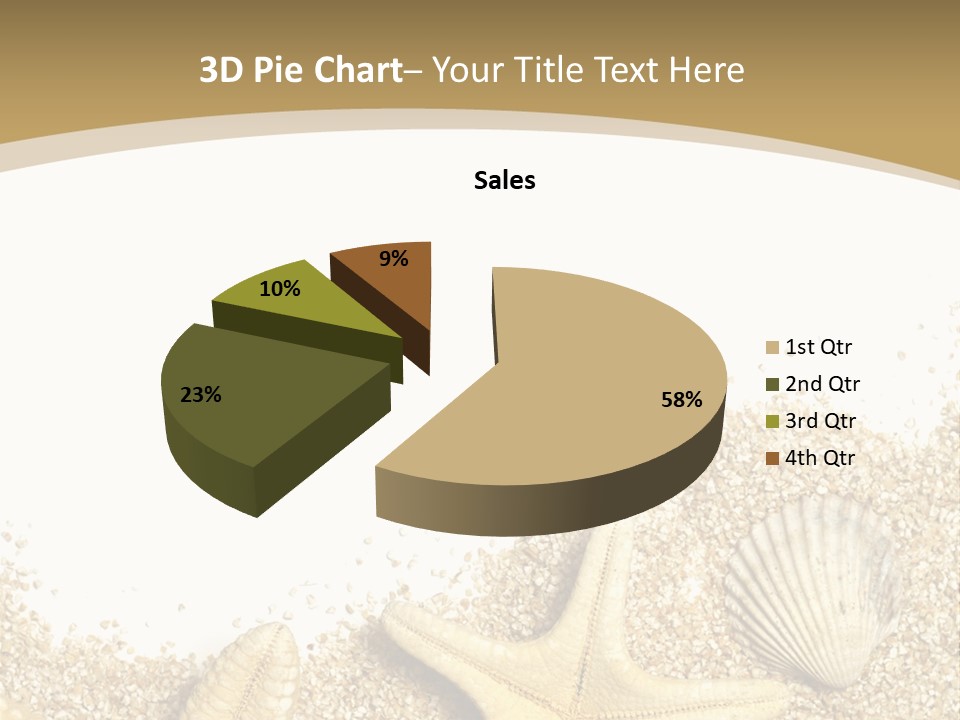 Seashell Isolated Holidays PowerPoint Template