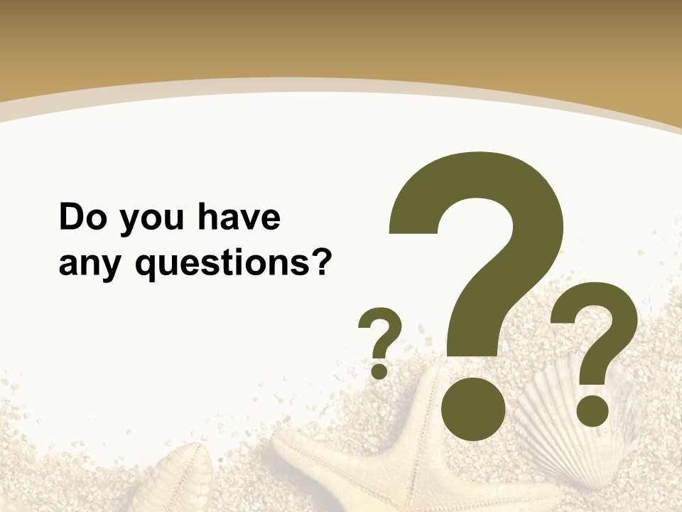 Seashell Isolated Holidays PowerPoint Template