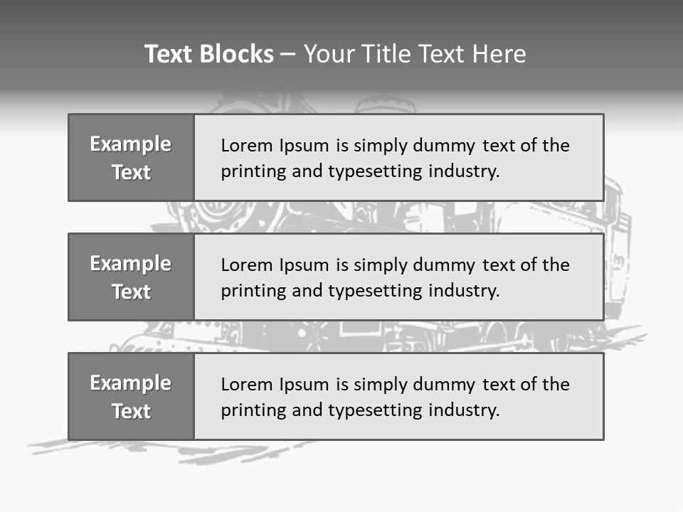 A Black And White Image Of A Train PowerPoint Template