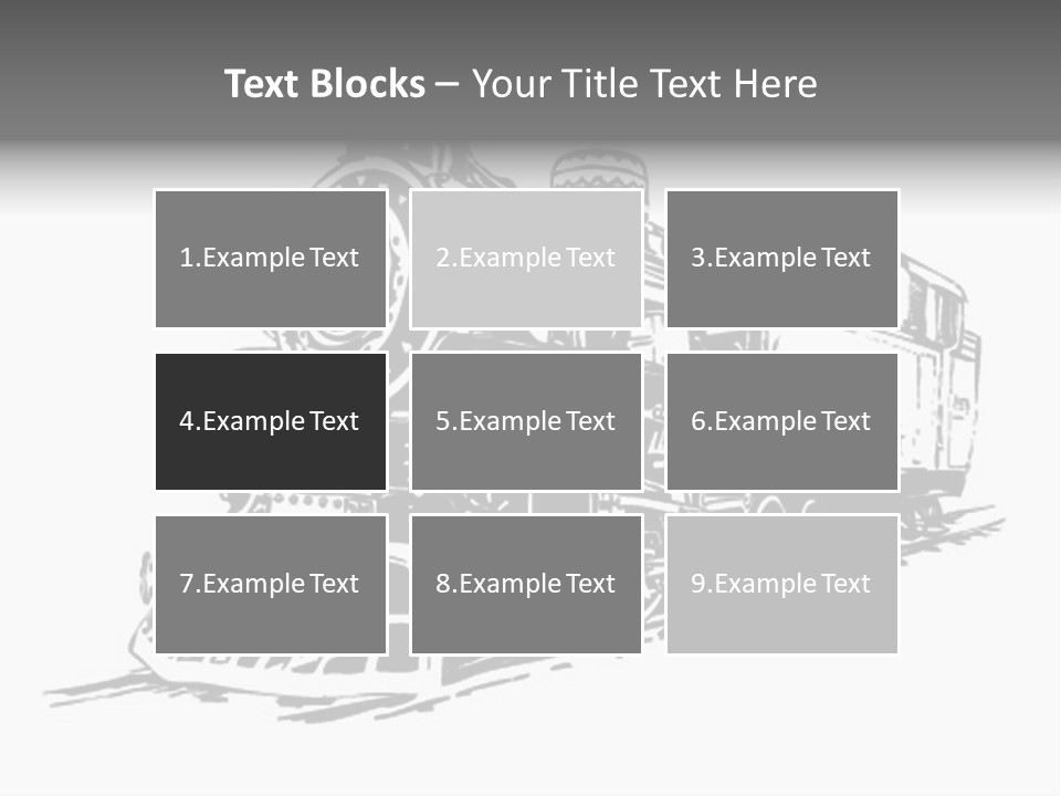A Black And White Image Of A Train PowerPoint Template