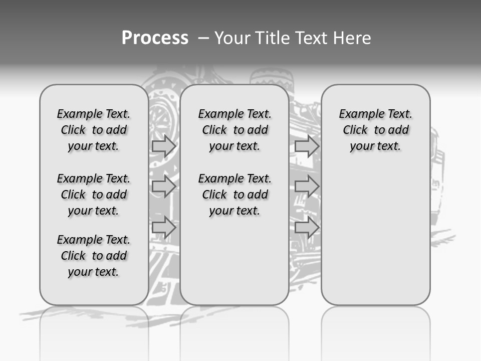 A Black And White Image Of A Train PowerPoint Template