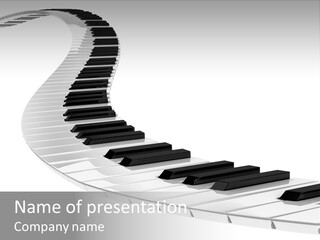 A Piano Powerpoint Presentation Is Shown PowerPoint Template