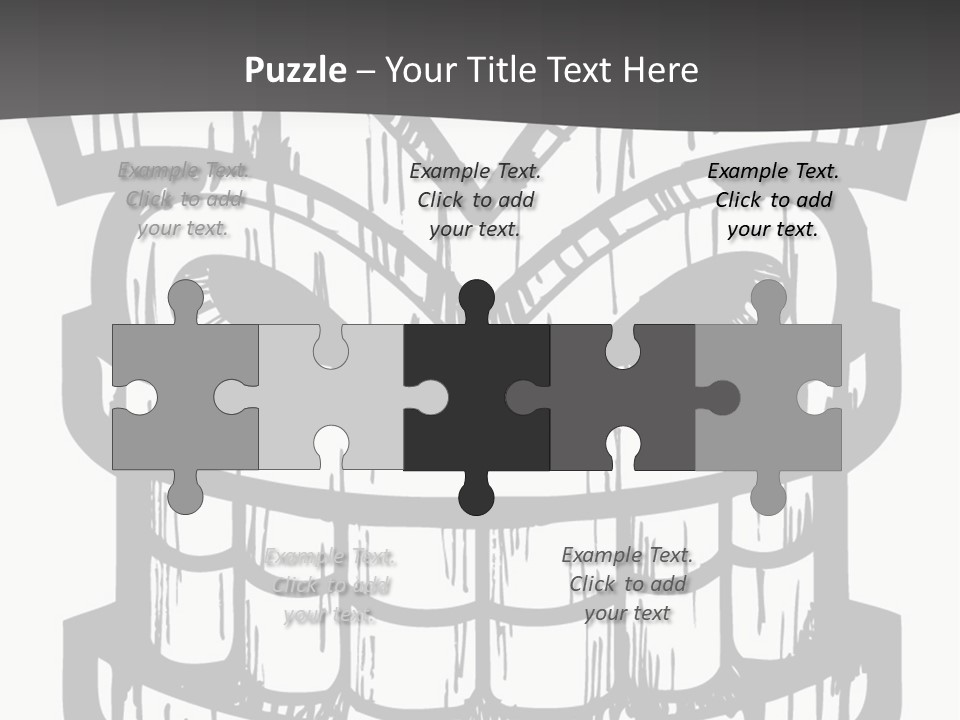 Vector Wood Tiki PowerPoint Template