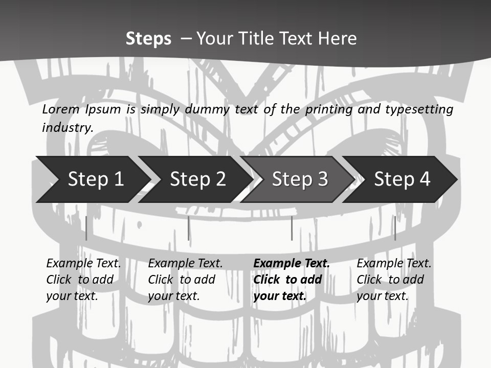 Vector Wood Tiki PowerPoint Template