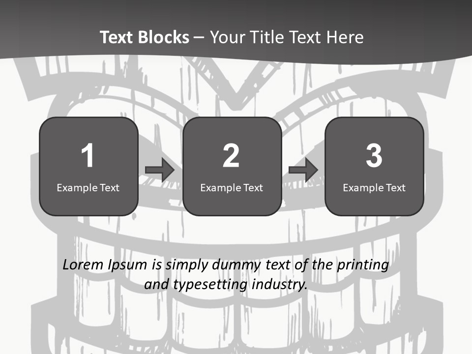 Vector Wood Tiki PowerPoint Template
