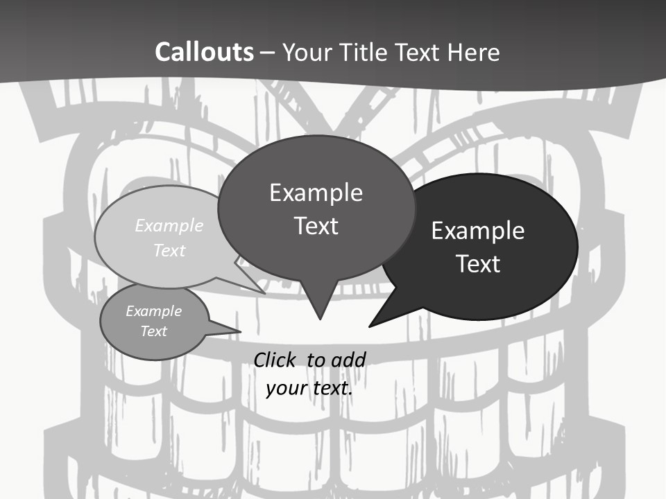 Vector Wood Tiki PowerPoint Template