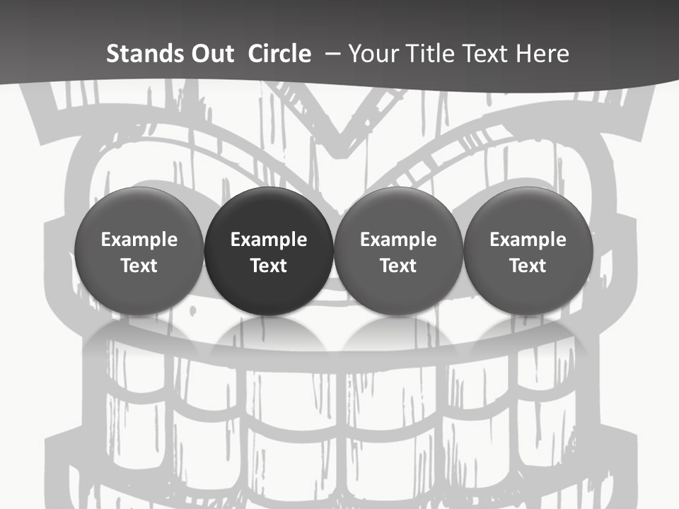 Vector Wood Tiki PowerPoint Template