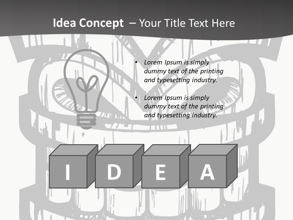 Vector Wood Tiki PowerPoint Template