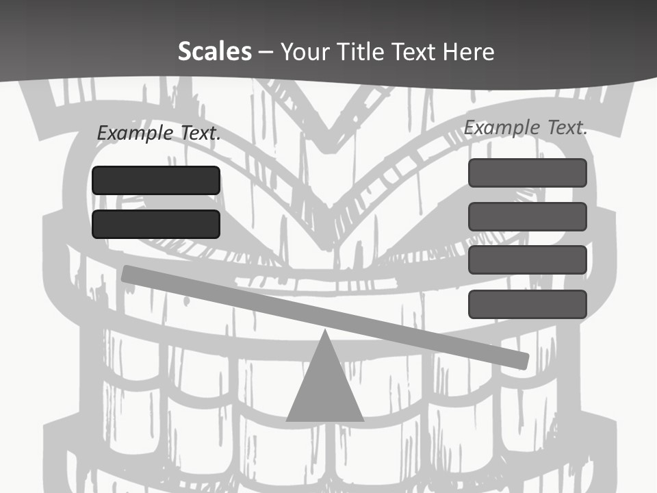 Vector Wood Tiki PowerPoint Template