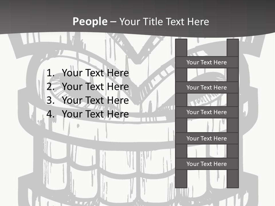 Vector Wood Tiki PowerPoint Template