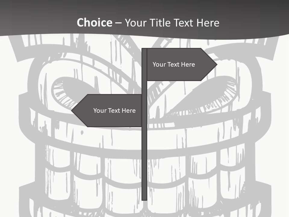 Vector Wood Tiki PowerPoint Template