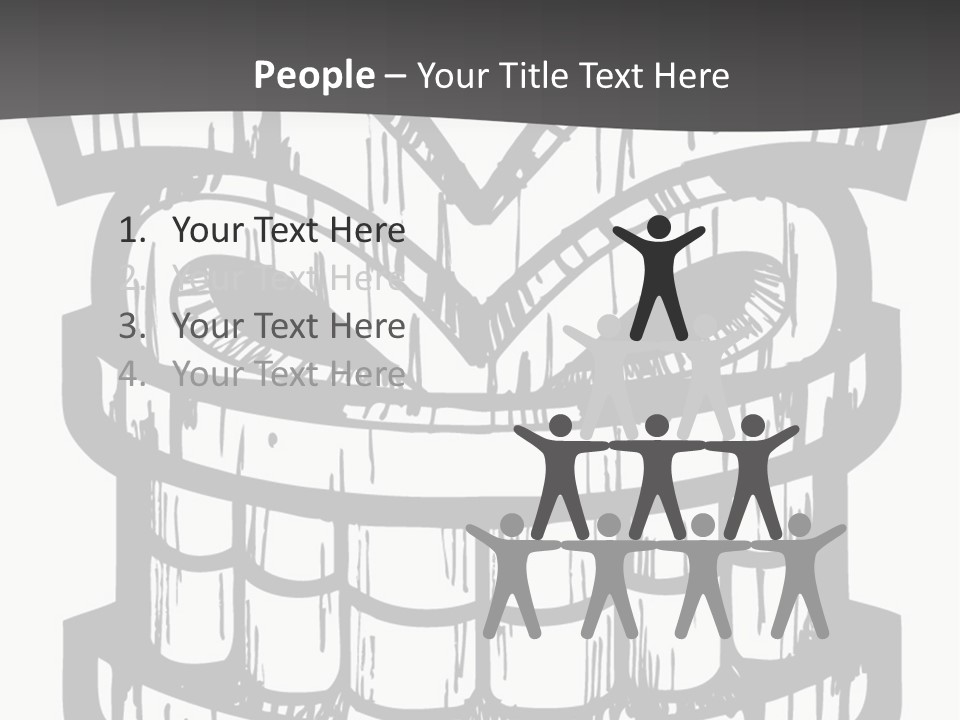 Vector Wood Tiki PowerPoint Template