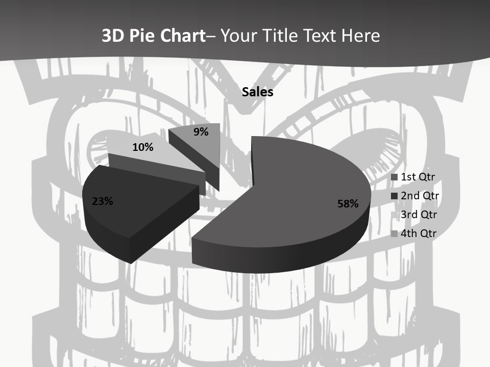 Vector Wood Tiki PowerPoint Template
