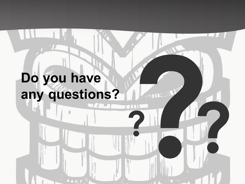 Vector Wood Tiki PowerPoint Template