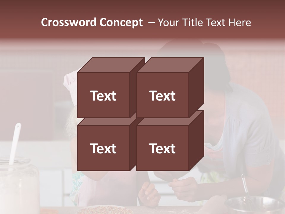 Kitchen Caucasian Activity PowerPoint Template