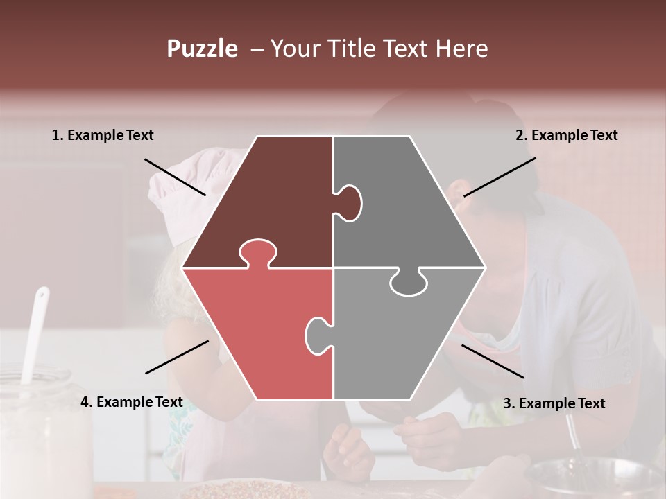 Kitchen Caucasian Activity PowerPoint Template