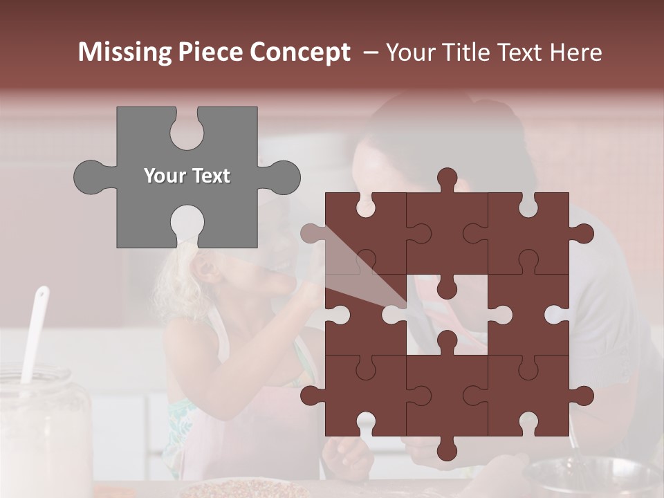 Kitchen Caucasian Activity PowerPoint Template