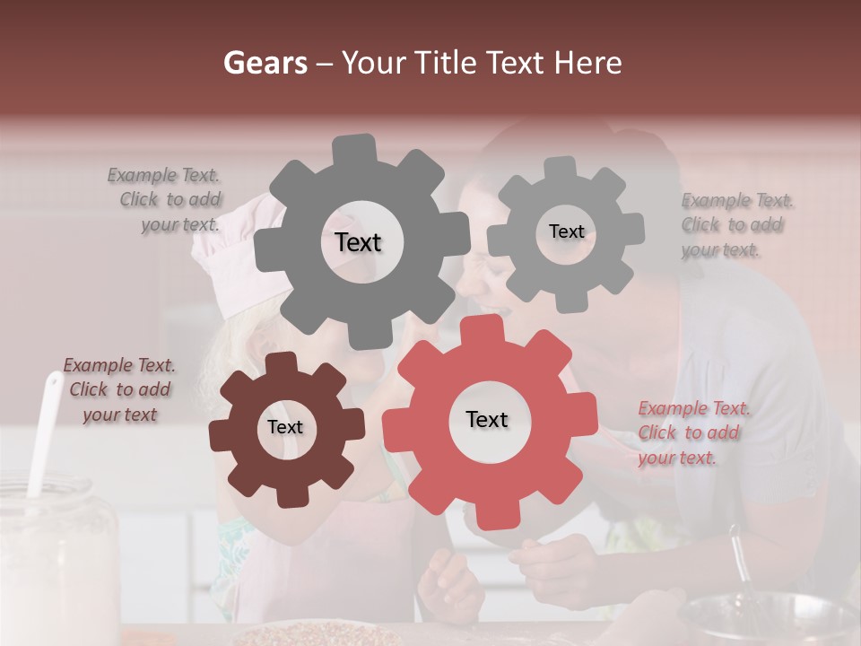 Kitchen Caucasian Activity PowerPoint Template