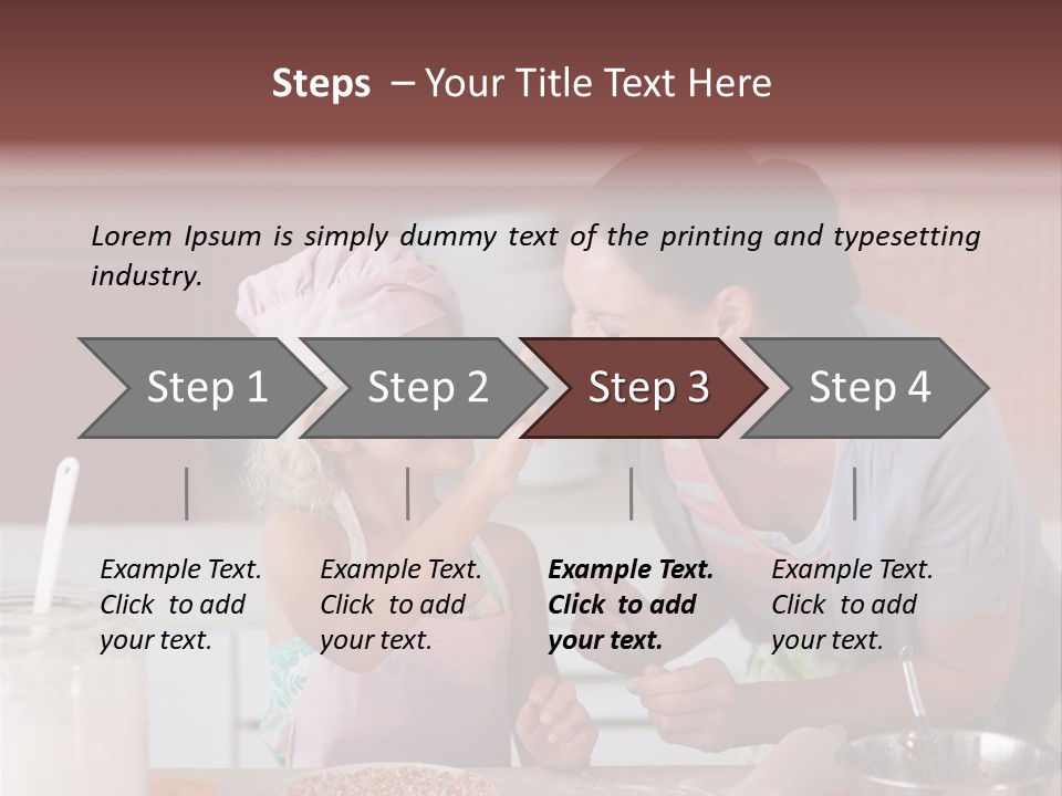 Kitchen Caucasian Activity PowerPoint Template