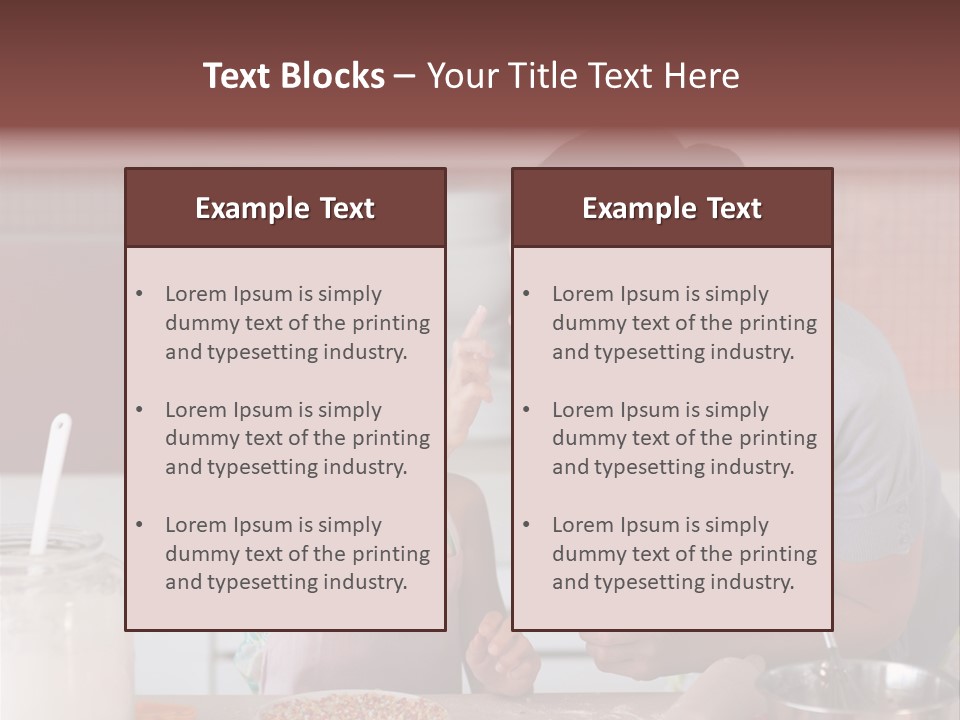 Kitchen Caucasian Activity PowerPoint Template