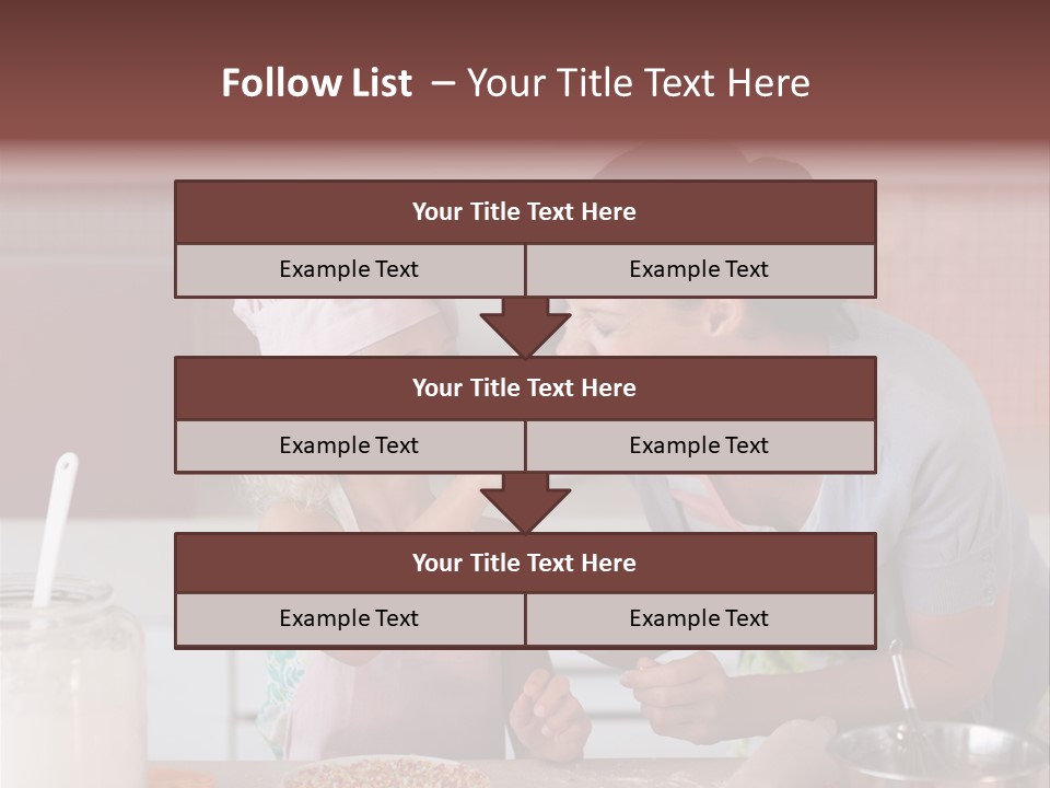 Kitchen Caucasian Activity PowerPoint Template