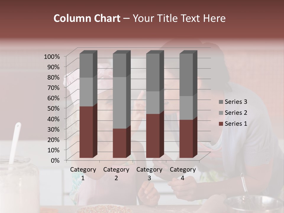 Kitchen Caucasian Activity PowerPoint Template