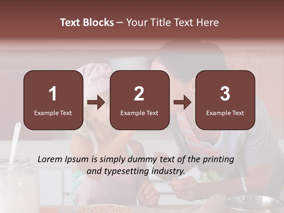 Kitchen Caucasian Activity PowerPoint Template