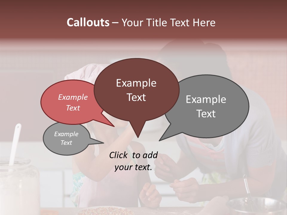 Kitchen Caucasian Activity PowerPoint Template
