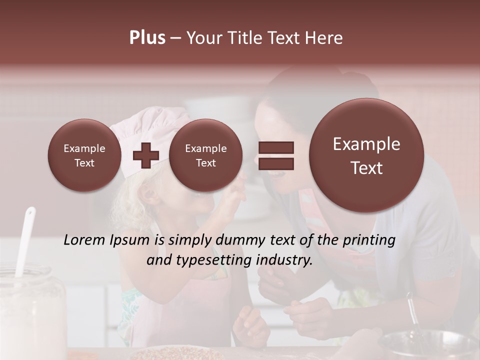 Kitchen Caucasian Activity PowerPoint Template