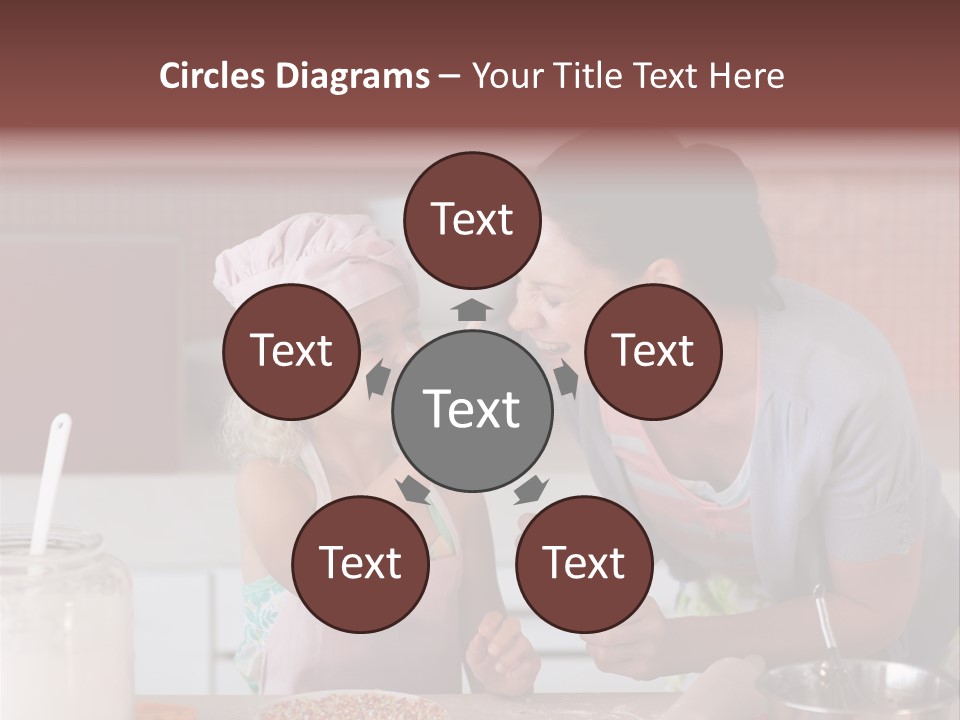 Kitchen Caucasian Activity PowerPoint Template