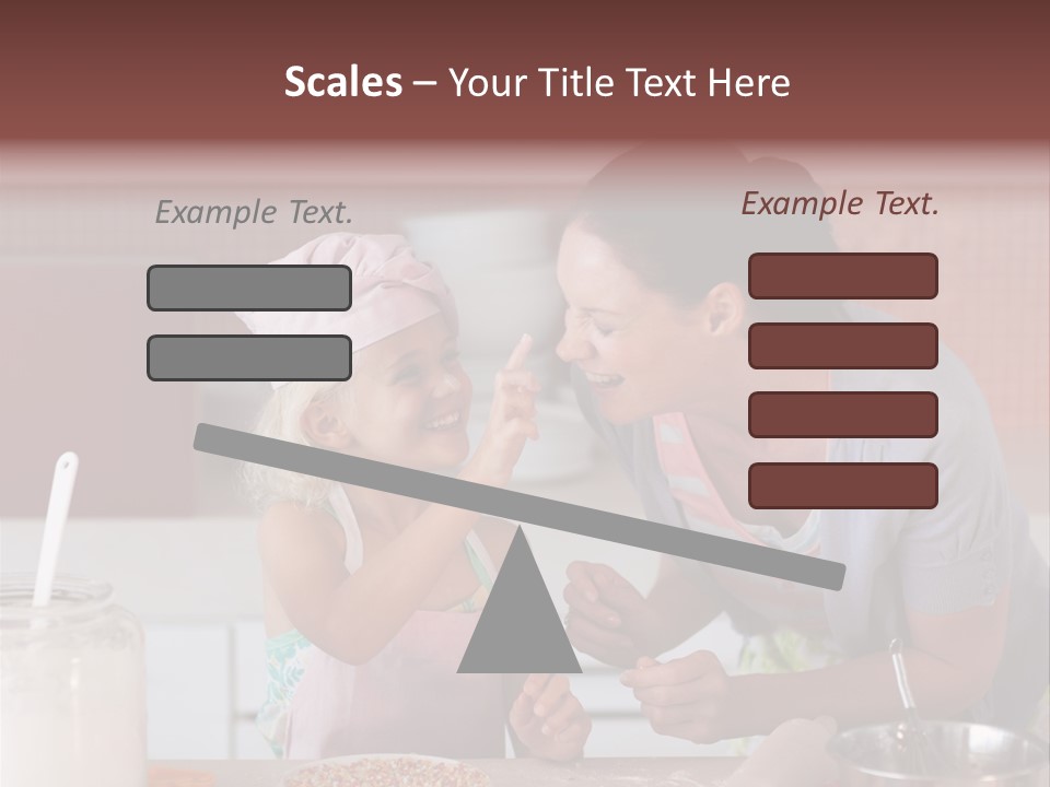 Kitchen Caucasian Activity PowerPoint Template
