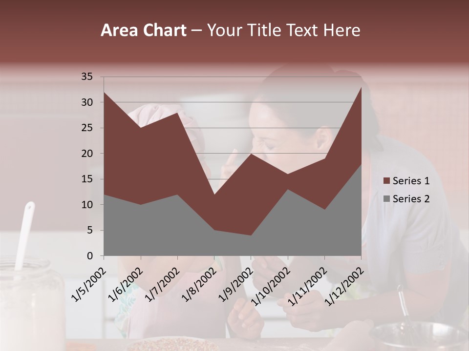 Kitchen Caucasian Activity PowerPoint Template