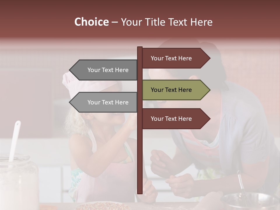 Kitchen Caucasian Activity PowerPoint Template