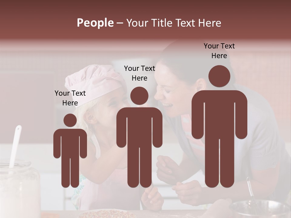 Kitchen Caucasian Activity PowerPoint Template