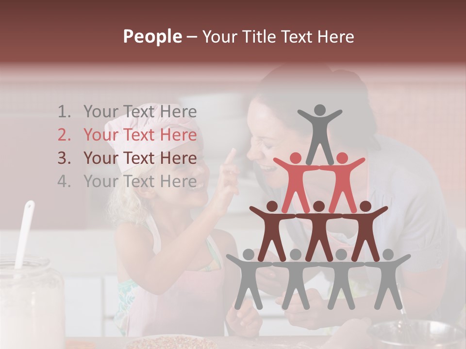 Kitchen Caucasian Activity PowerPoint Template