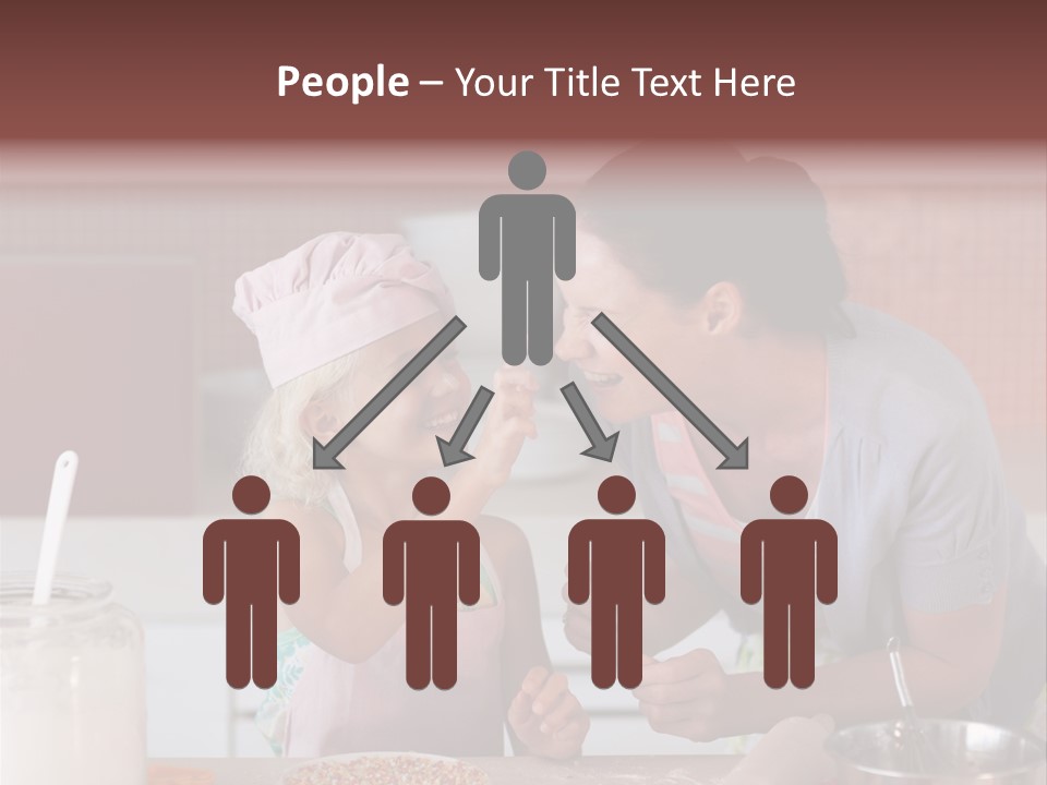 Kitchen Caucasian Activity PowerPoint Template