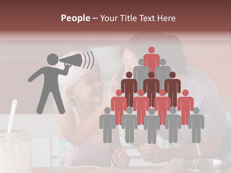 Kitchen Caucasian Activity PowerPoint Template