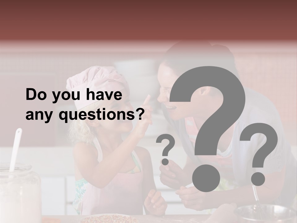 Kitchen Caucasian Activity PowerPoint Template