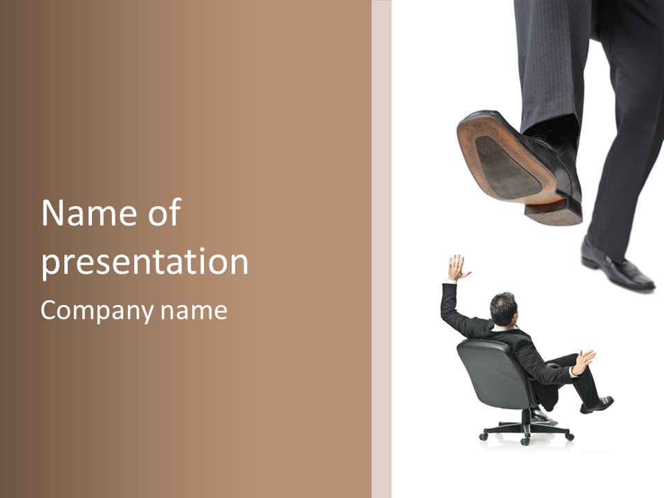 Competitive Isolated Scared PowerPoint Template