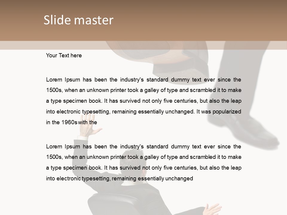 Competitive Isolated Scared PowerPoint Template